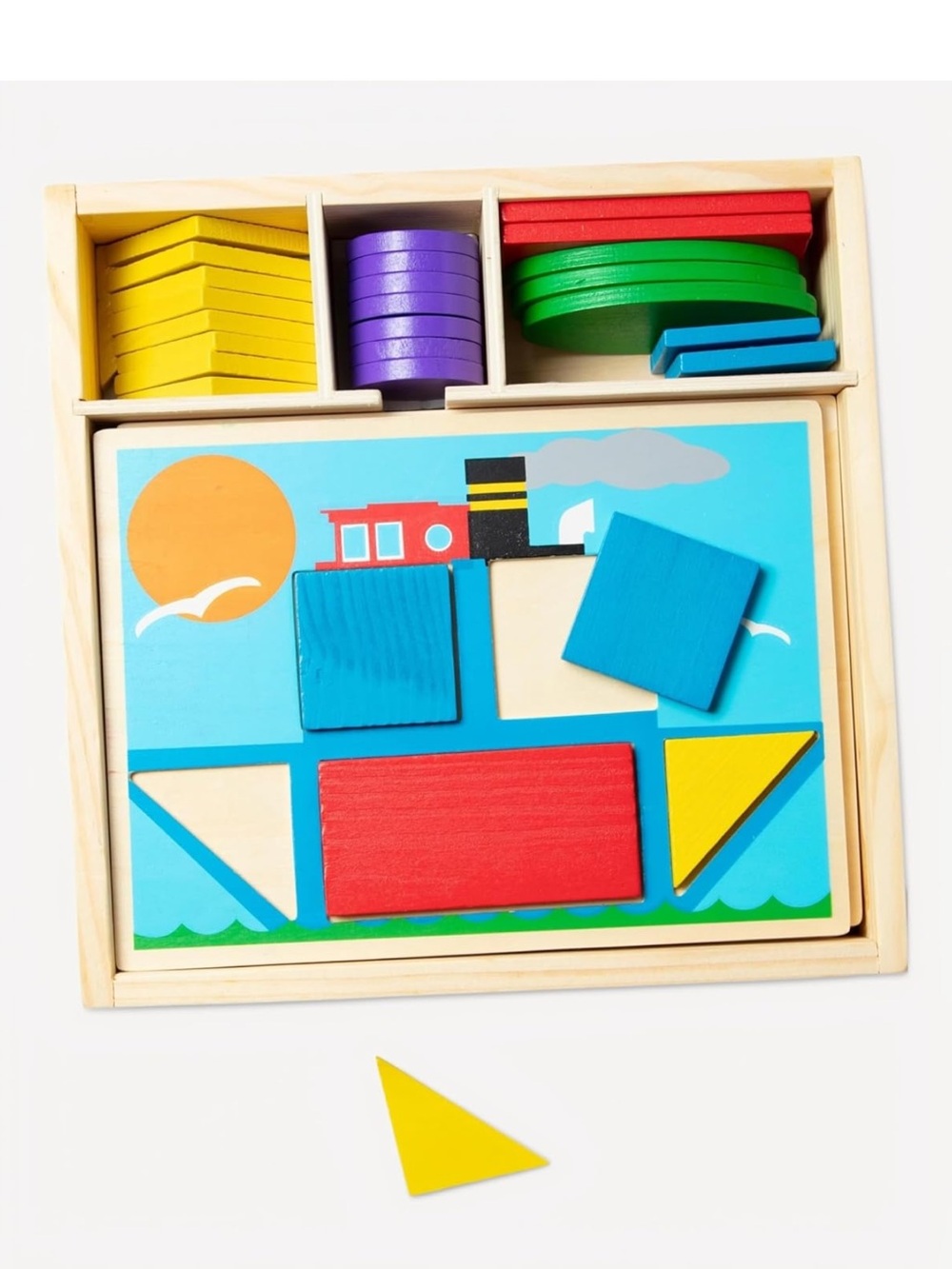 Melissa & Doug wooden pattern blocks puzzles